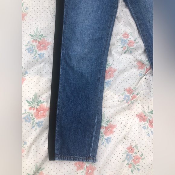 Madewell the Perfect Vintage Jean Black Velvet Tux Stripe - Picture 8 of 16